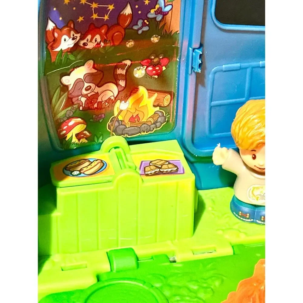 Fisher Price Little People Songs & Sounds Camper RV 2 kids boat cooler lights